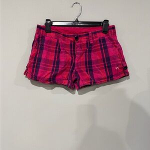 PINK by Victoria's Secret Everyday Logo Shorts - Pink Plaid - Size S
